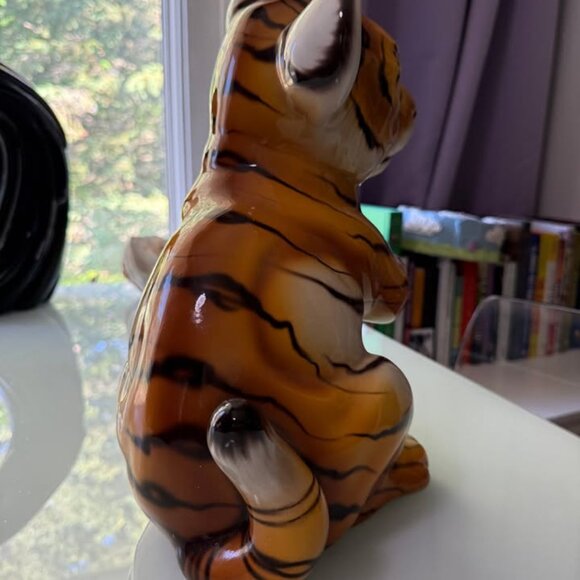 Life-size Vintage ITALIAN Midcentury Hand-Painted Tiger Cub in MINT CONDITION - Picture 3 of 6
